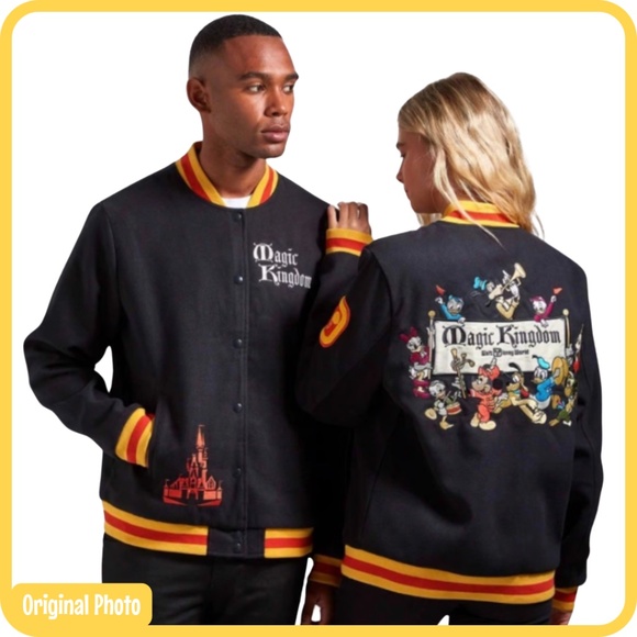 Walt Disney World Magic Kingdom 50th Anniversary Vault Collection Varsity Jacket - Picture 1 of 6
